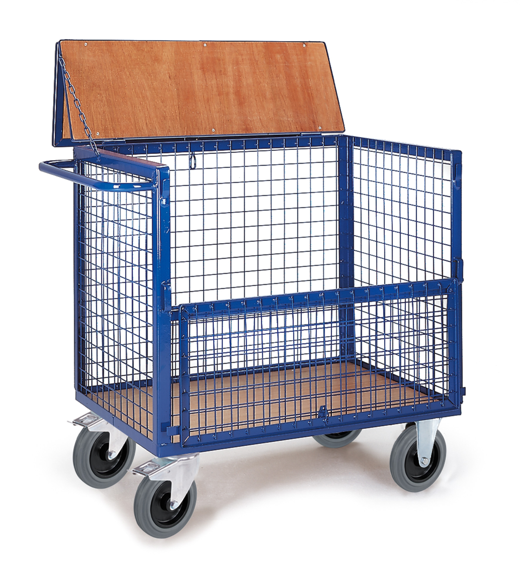 Drahtkastenwagen mit Deckel